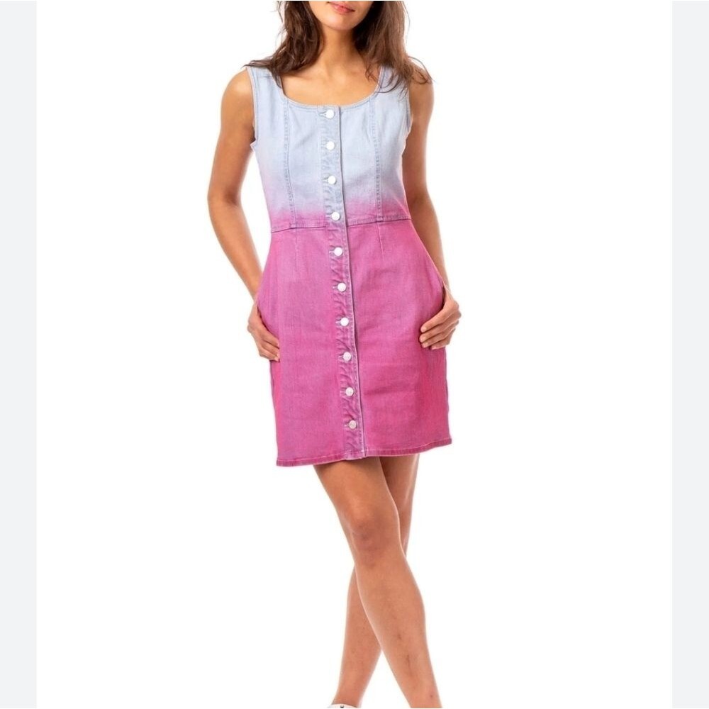 Jordache Vintage Kelly Ombre Jumper dress Women's XS